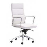 Zuo Modern 205893 Engineer High Back Office Chair in White